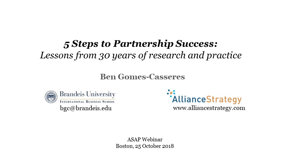 5 Steps to Partnership Success